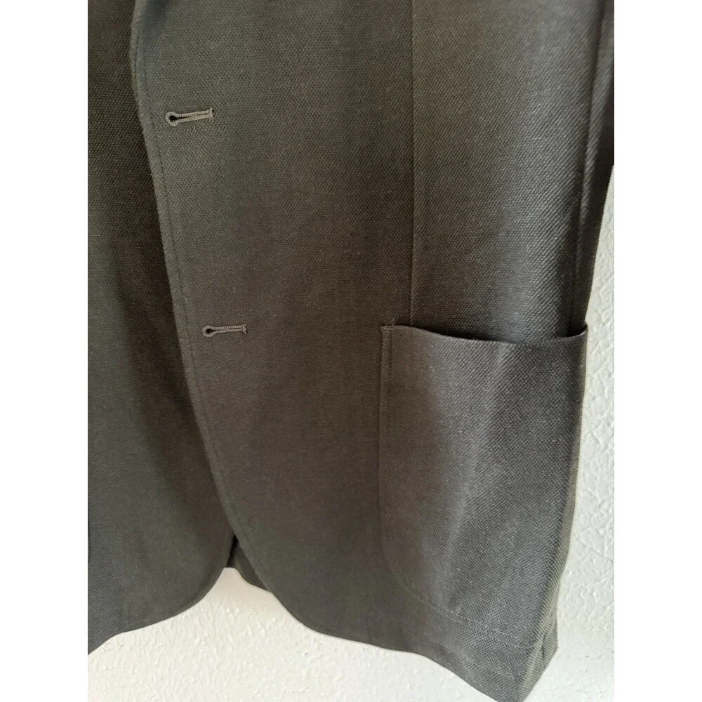 bar III Slim-Fit Knit Sport Coat blazer size 40R dark Green casual soft tailored